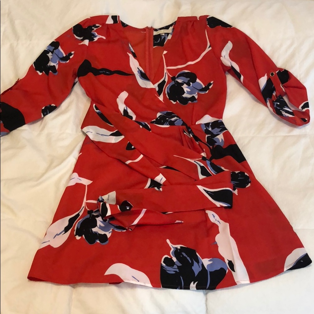 Red Floral Yumi Kim Dress